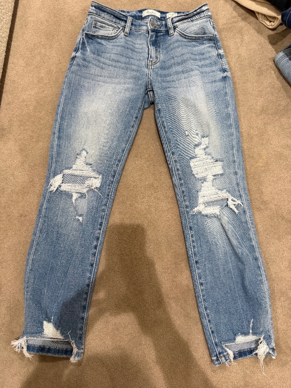 Kancan mid-rise relaxed fit jeans